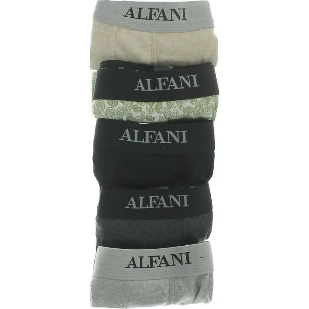 Alfani Mens Gray 5 Pack Tagless Underwear Trunks NWOT